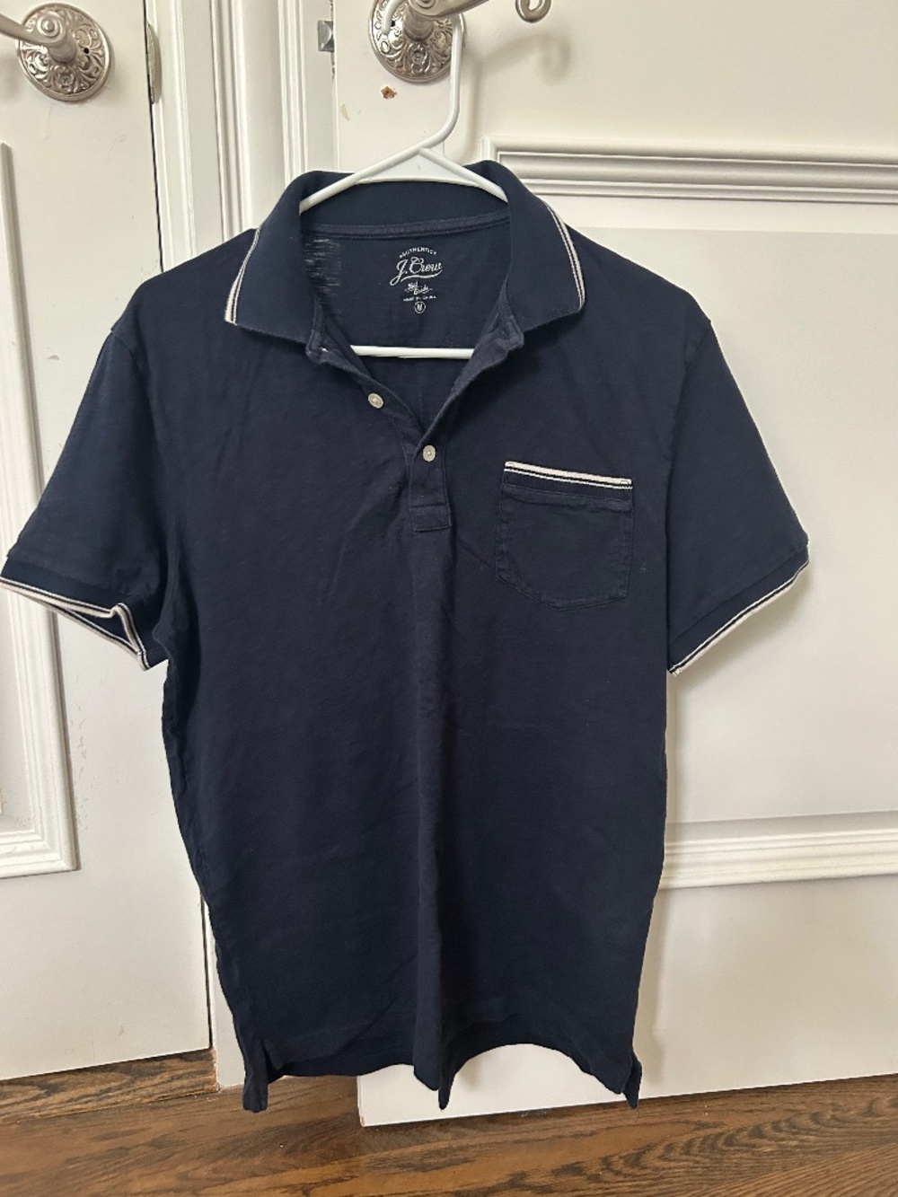 J crew blue polo